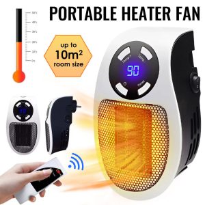 Fan Heater Hot Warm Air Heating 2 Settings Portable Electric Floor Home Office